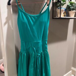 Altar'd State Teal Spaghetti Strap Mini Dress